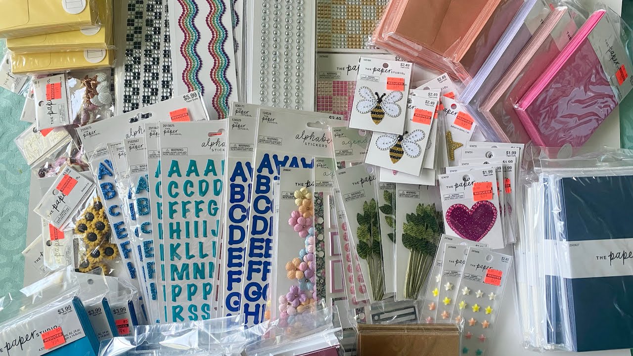 Huge Hobby Lobby Papercraft Clearance Haul! #hobbylobbyclearance 