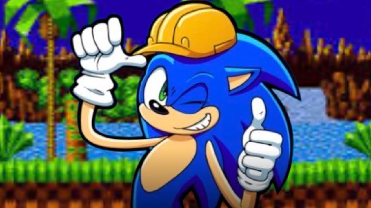 Jogando sonic testing