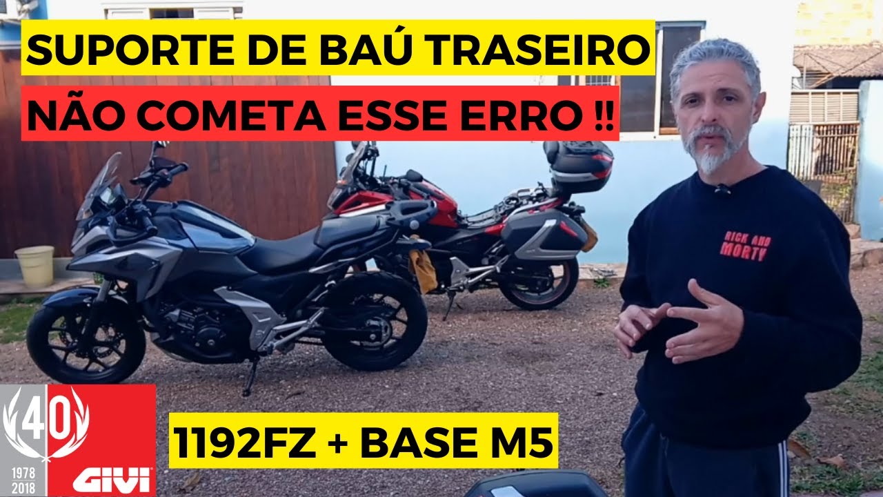 NC750x 2025 DCT Suporte Bagageiro de Baú Traseiro Givi Scam Chapam Coyote Acessórios #nc750x #givi