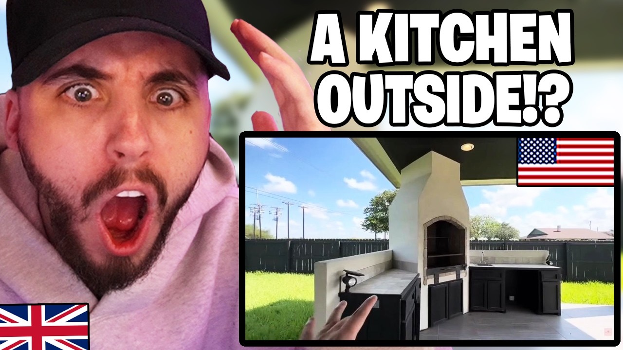 Brit Reacts to an American House Tour in Texas!