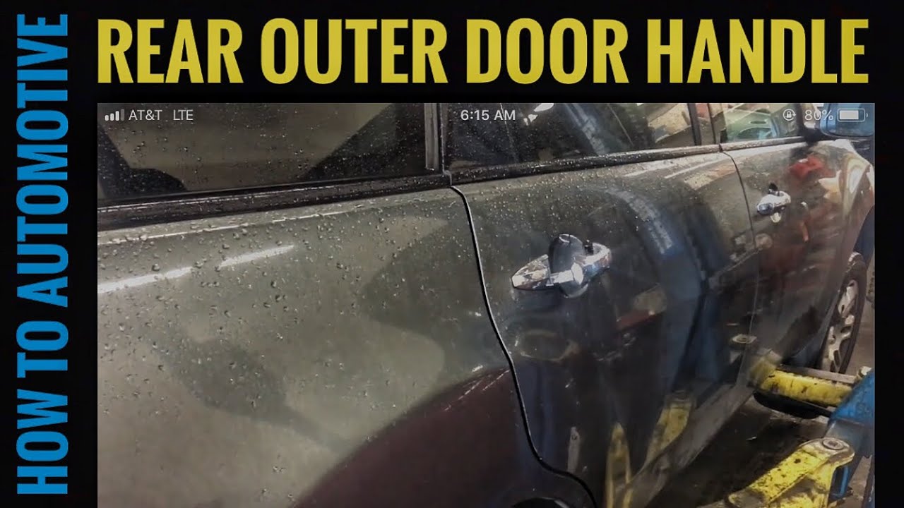 How To Replace A Rear Outer Door Handle On An Acura MDX