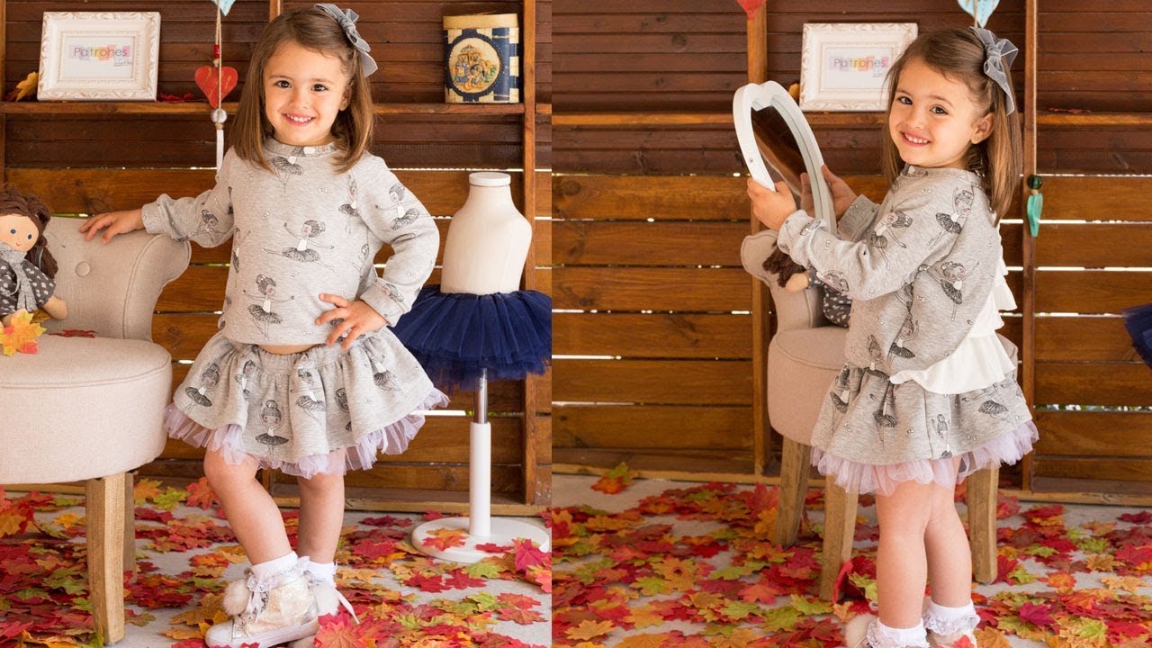 Falda de bailarinas/ballet set/ REVISTA PATRONES INFANTILES Nº 8