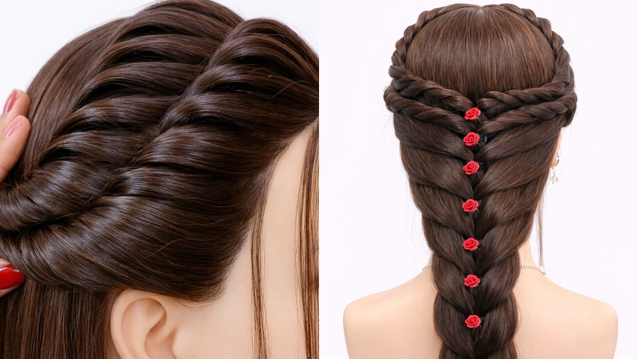 Quick Party Hairstyle - Trending hairstyle | New stylish hairstyle for girls | Hairstyle 2026