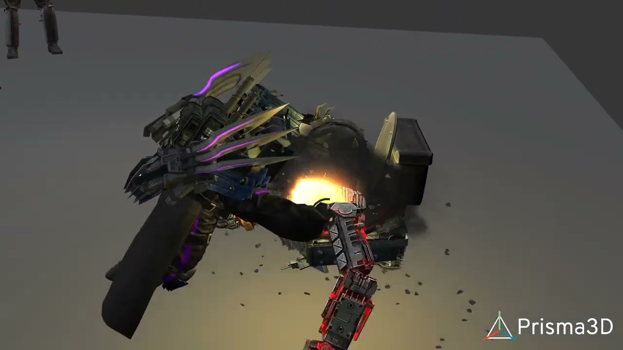 (Without sounds, and unfinished) Juggernaut vs trio titans