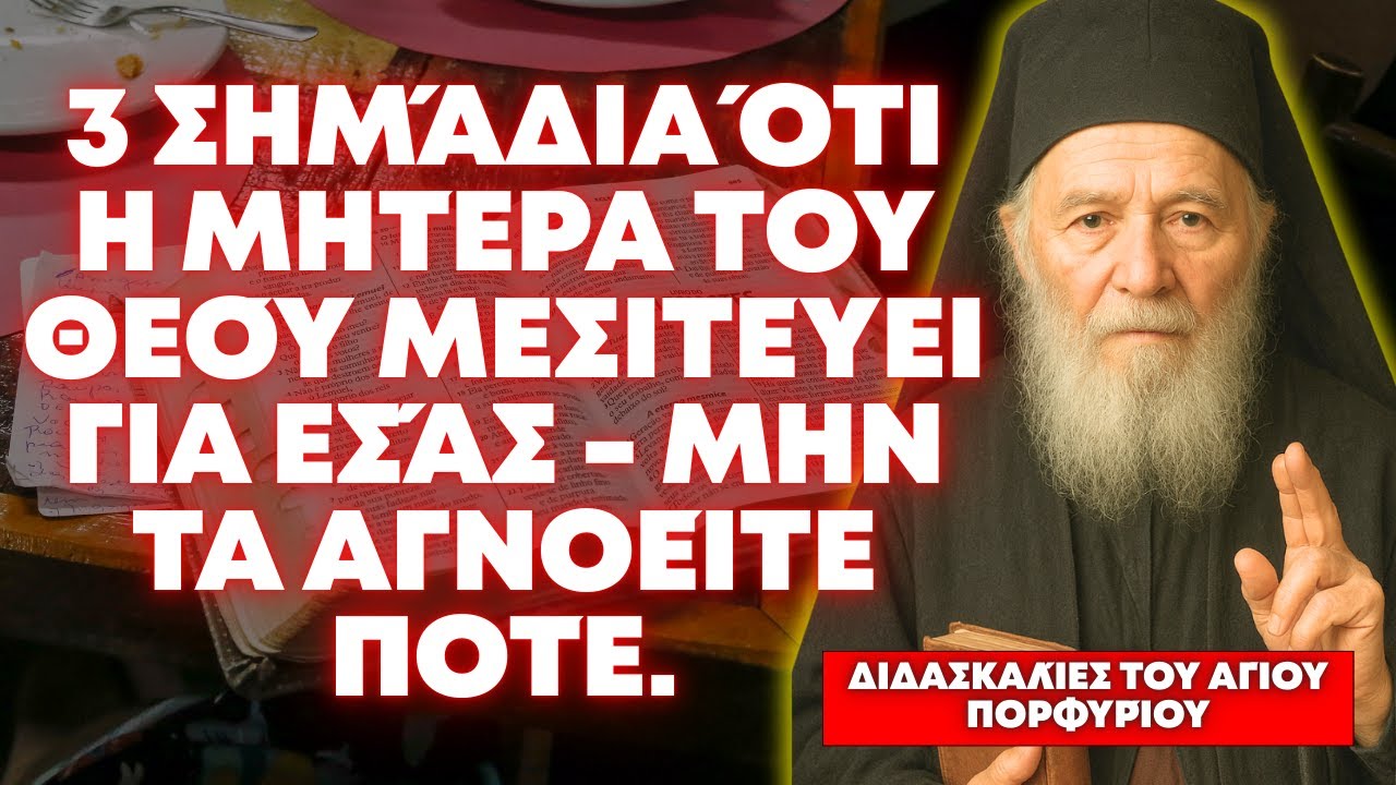 3 ΣΗΜΆΔΙΑ ΌΤΙ Η ΜΗΤΈΡΑ ΤΟΥ ΘΕΟΎ ΜΕΣΙΤΕΎΕΙ ΓΙΑ ΕΣΆΣ — ΔΙΔΑΣΚΑΛΊΕΣ ΤΟΥ ΑΓΊΟΥ ΠΟΡΦΥΡΊΟΥ