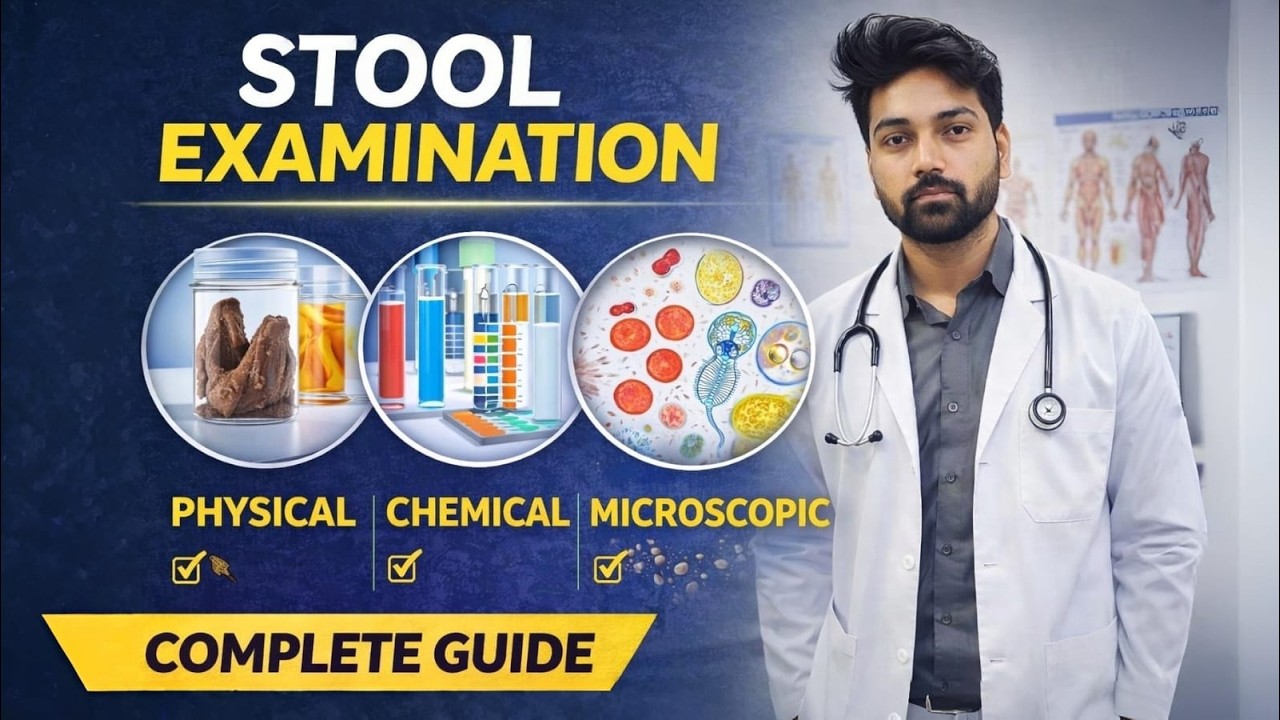 Stool Chemical and Microscopic Examination in Hindi