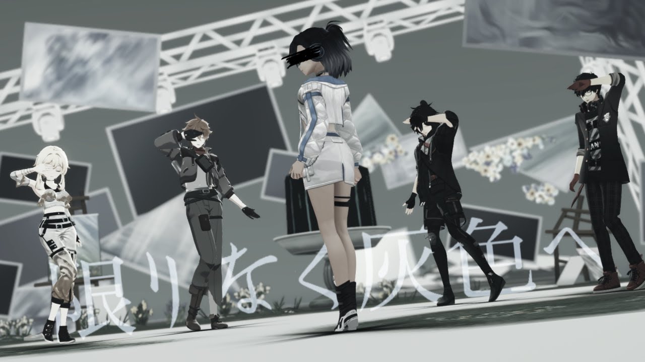 【MMD x OC x Genshin x P5】限りなく灰色へ / infinitely gray【3 VOCALOID + 2 UTAU】