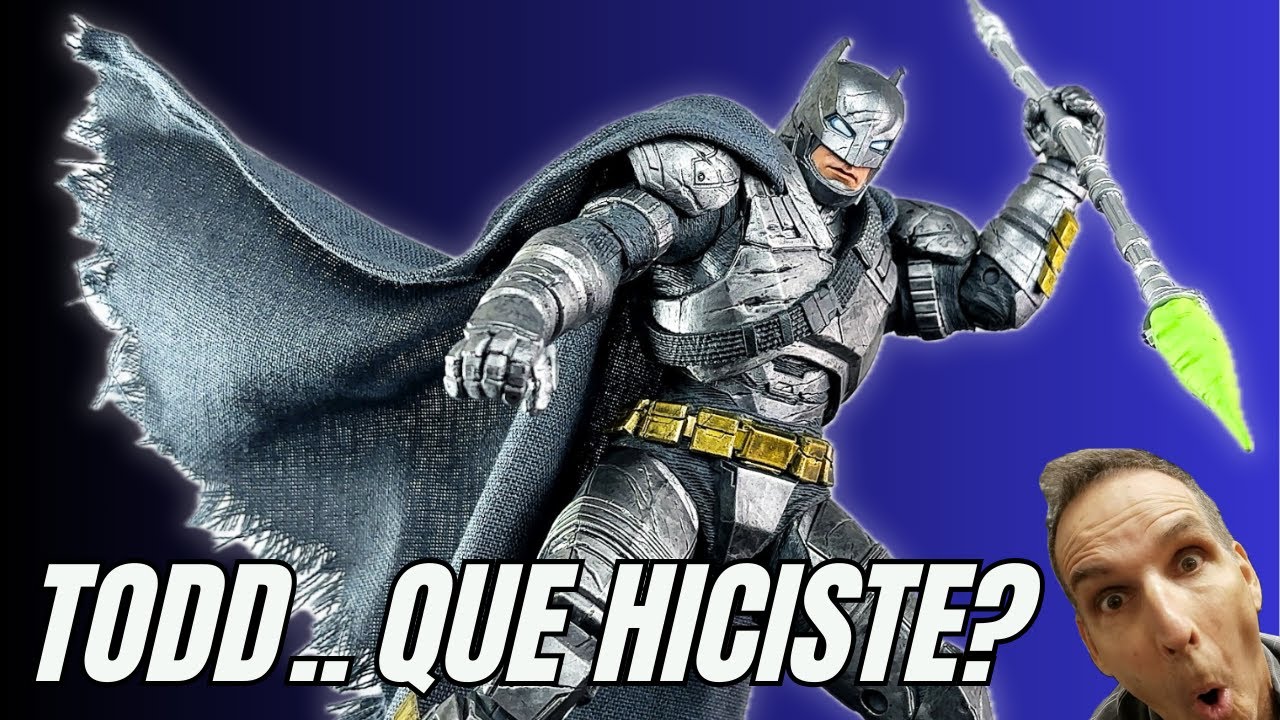 ABRIENDO AL BATMAN CON ARMADURA MCFARLANE TOYS BATMAN V SUPERMAN