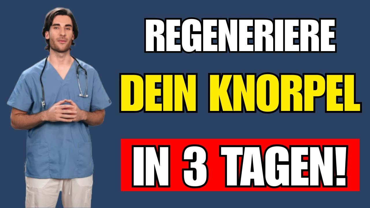 KNORPEL IN 3 TAGEN REGENERIEREN – Der Praxisplan einer Orthopädin