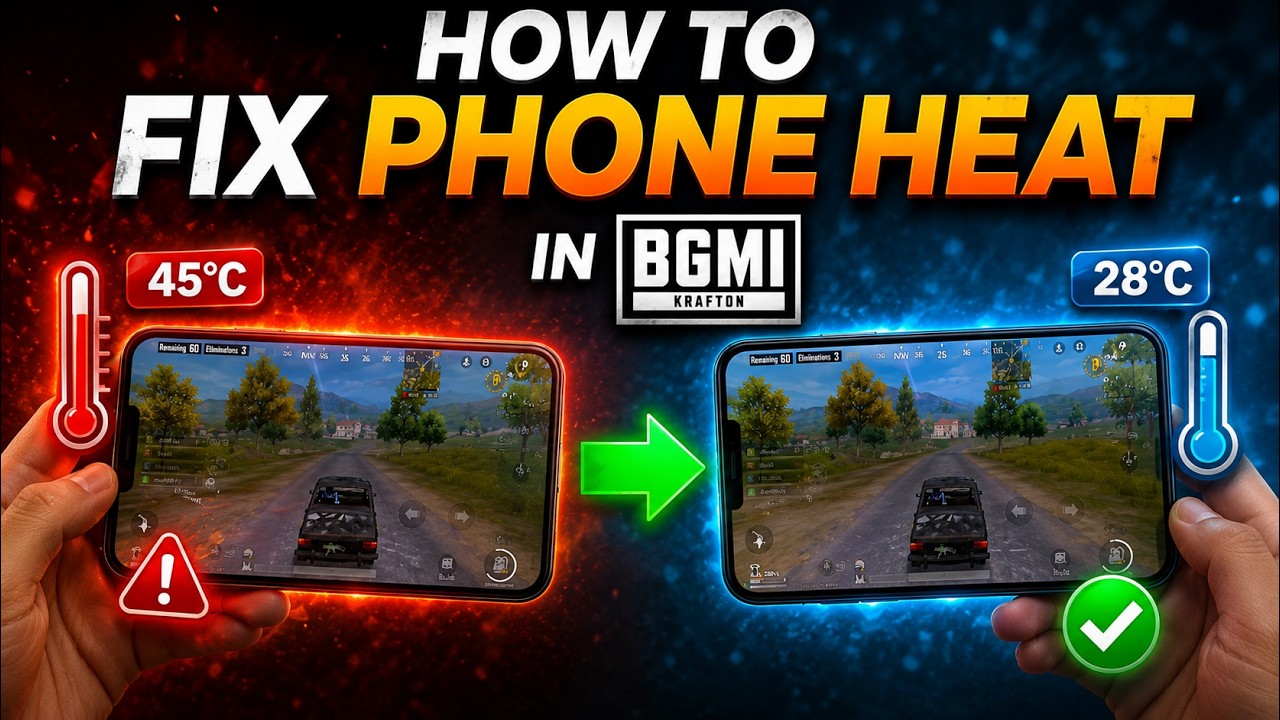 BGMI Heating Issue? No problem here is the solution | Phone Cooler For BGMI & Pubg Mobile Zero lag🔥