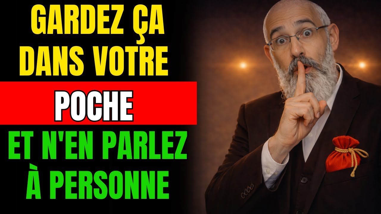 SEULEMENT Garde-le dans Ta Poche, Tu me Remercieras dans 50 Ans | Sagesse Juive