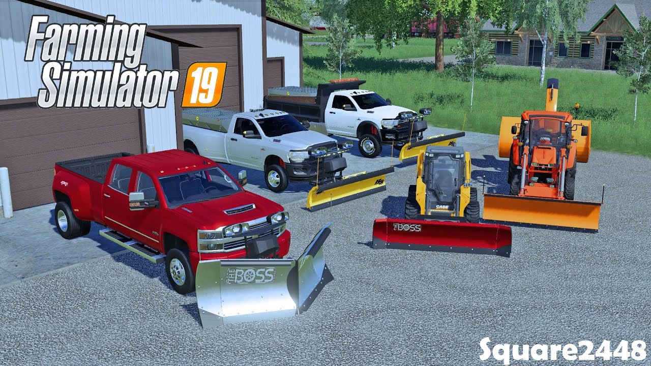Snows Coming! | Plows & Sanders Go On! | Boss & Fisher Plows | Plow Trucks | Landscaping | FS19