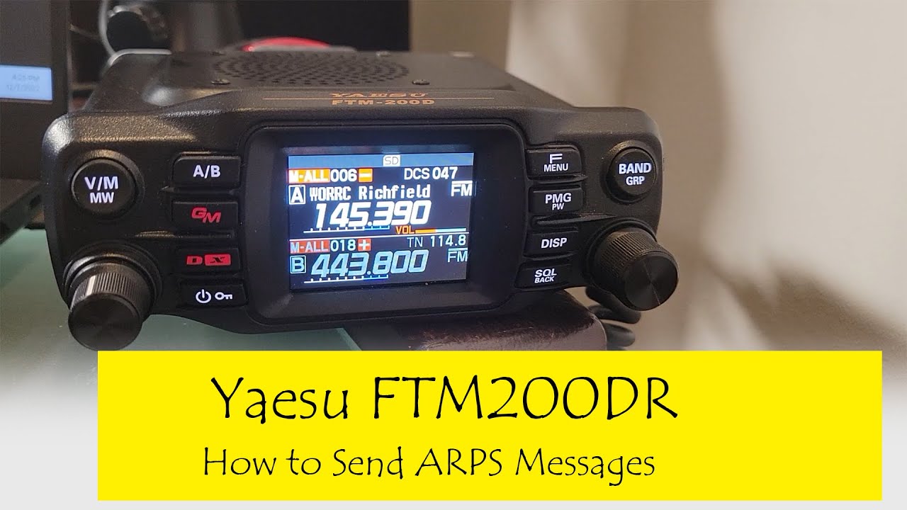 FTM 200 - How To Send APRS Messages!