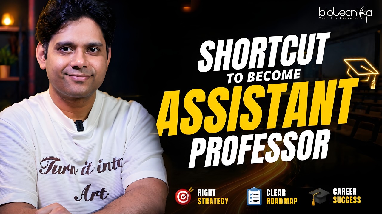 Shortcut to Becoming an Assistant Professor at a Biotech University