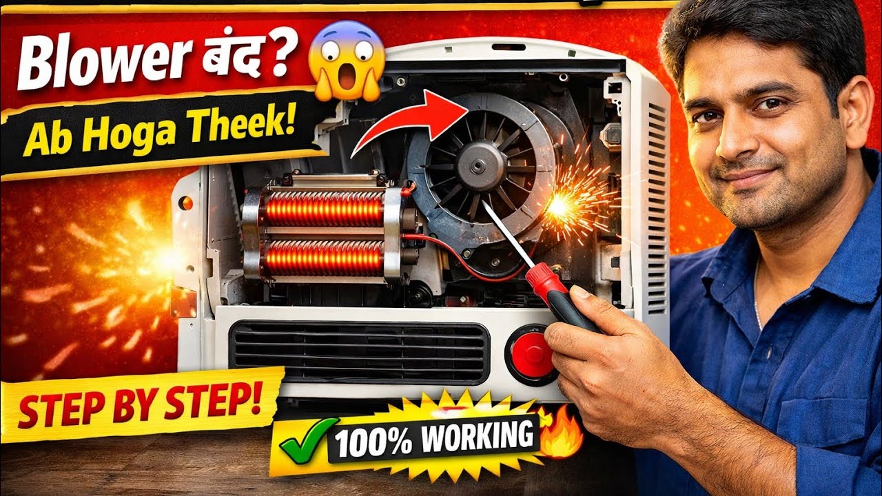 Blower Heater Repair | Heater Blower Not Working Problem Fix | Step by Step Hindi
