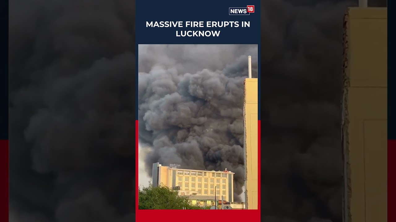 Massive Fire in Lucknow Slums, Flames Visible for Kilometres, Panic Grips Area | Fire Accident |N18S