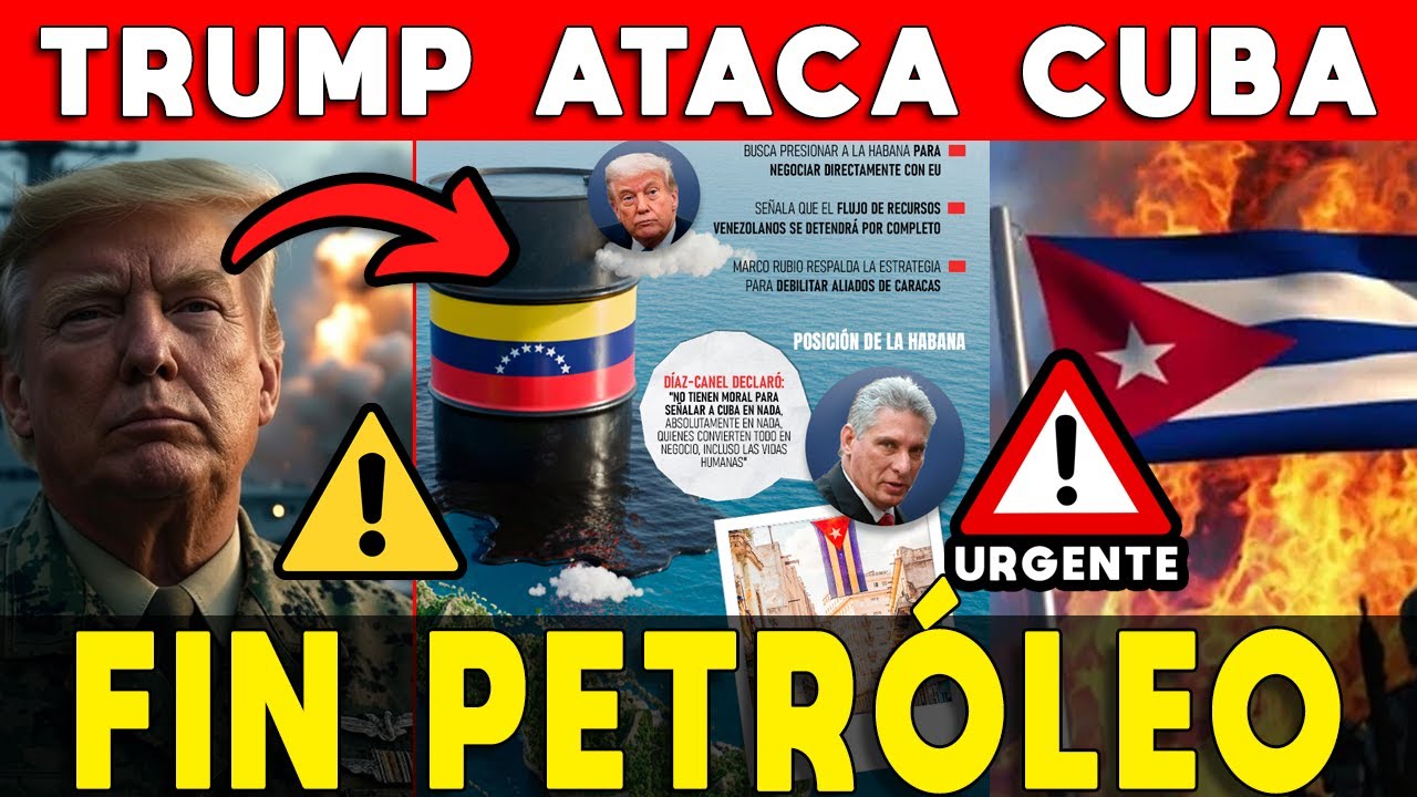 TRUMP ATACA CUBA 🚨 FIN PETR&Oacute;LEO ⚠️ LOS DEJA SIN PETR&Oacute;LEO NI DINERO DE VENEZUELA