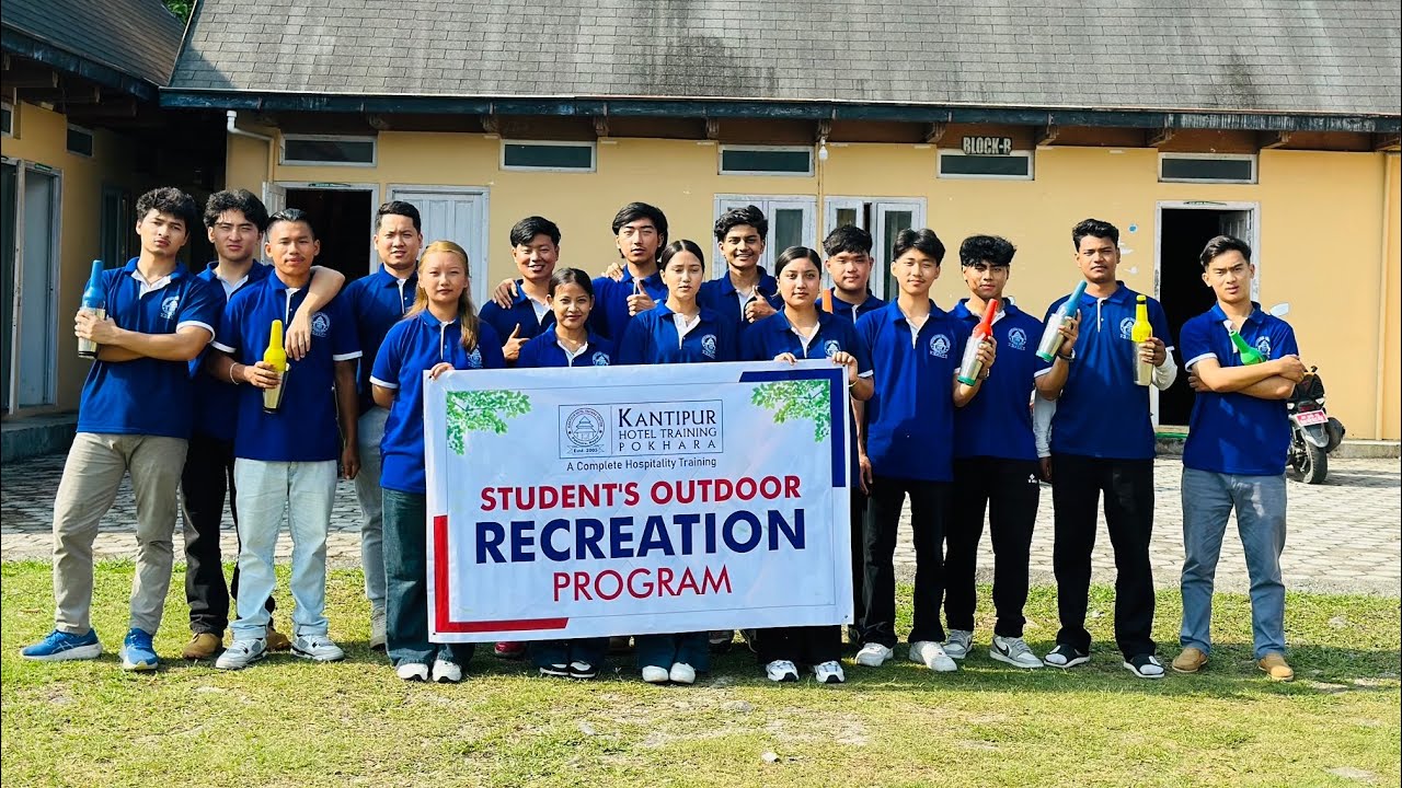 Bartender Students Outdoor Program Pokhara| HEMJA
