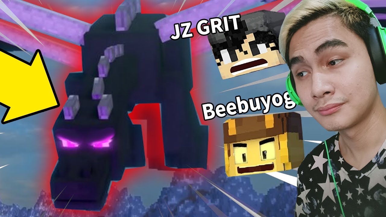 Natalo NAMIN ang ENDER DRAGON ft BEEBUYOG & JZ GRIT