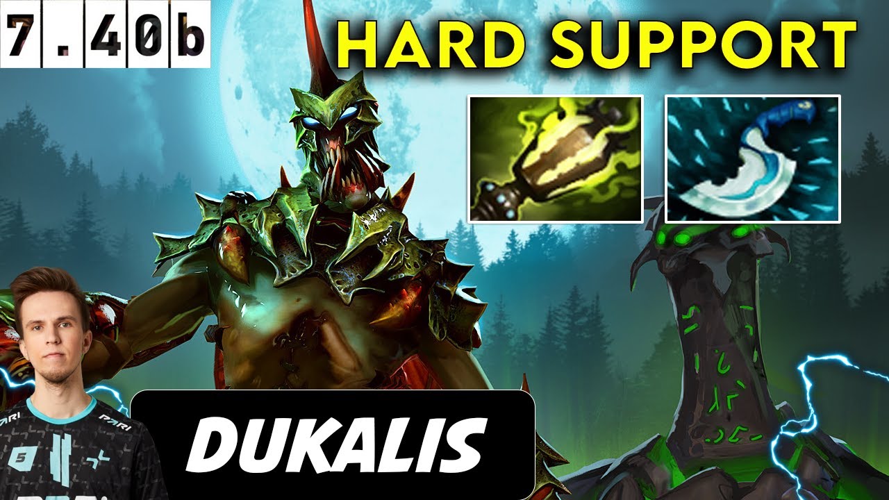 Dukalis Undying Hard Support - Dota 2 Patch 7.40b Pro Player Gameplay