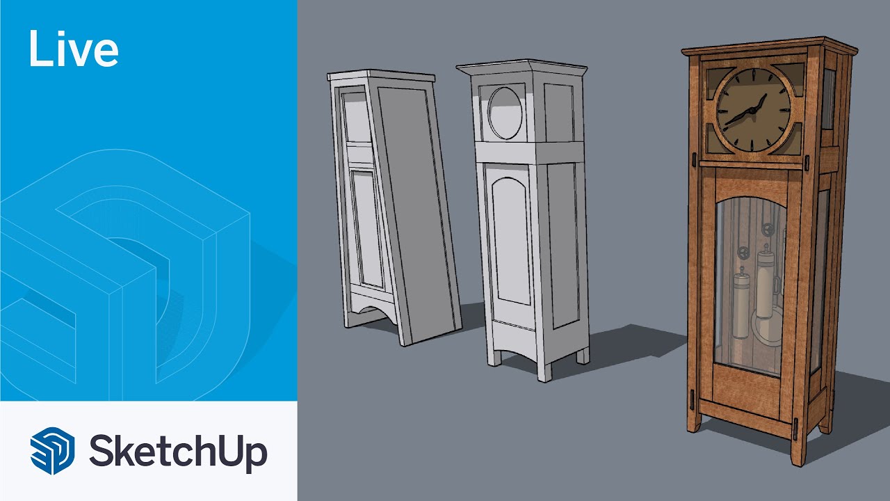 Modeling a Grandfather Clock Live with Tyson!
