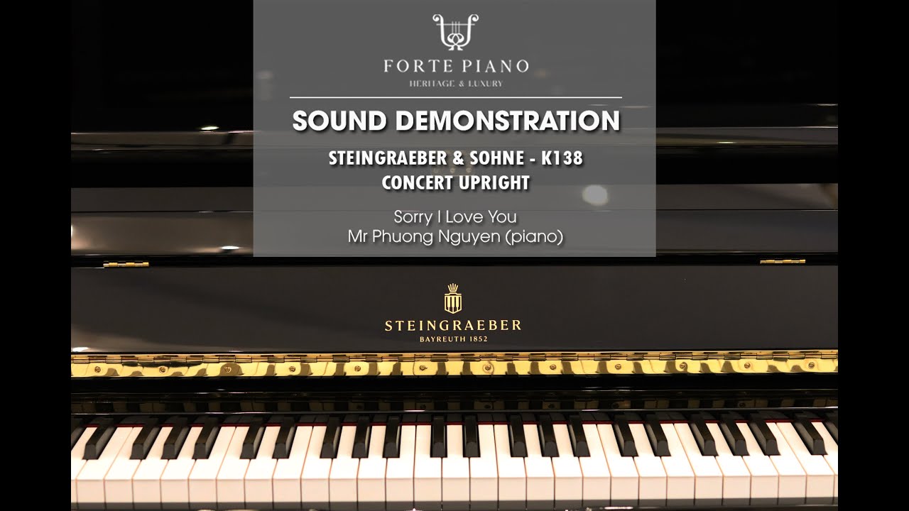 Sorry I Love You | Steingraeber & Sohne #K138 (Concert upright) Sound Demonstration| Forte Piano H&L