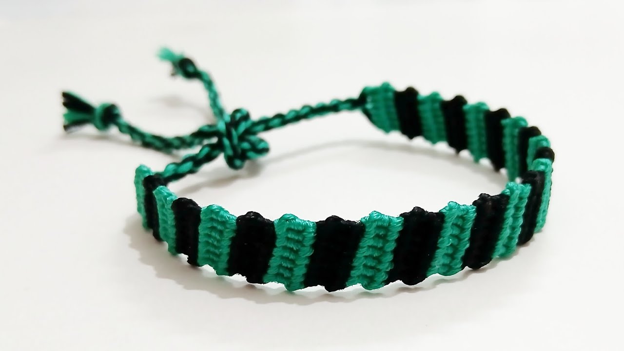 Two-Color Flip Flop Bracelet Tutorial | Easy DIY Bracelet
