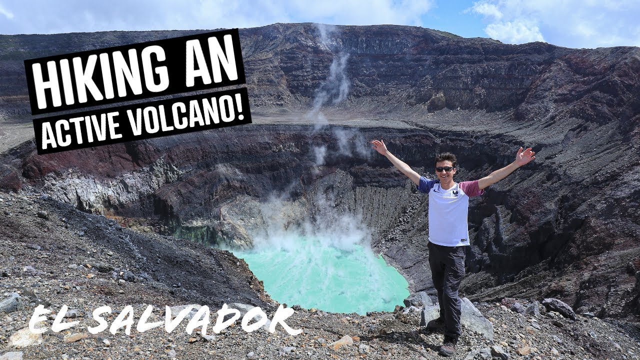 El Salvador travel vlog 🇸🇻 Hiking an active volcano (Santa Ana)