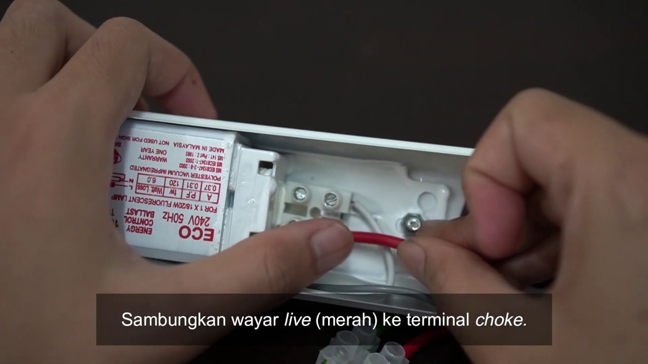 Cara pemasangan Lampu Pendaflour