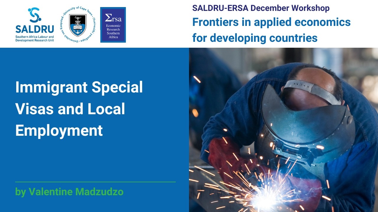 Immigrant Special Visas and Local Employment  ~ Valentine Madzudzo