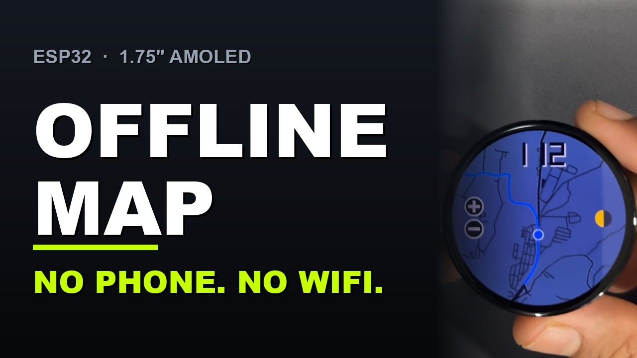I built an offline map that runs on a $39.99 ESP32 &mdash; no phone, no internet #esp32 #motorcycle #bike