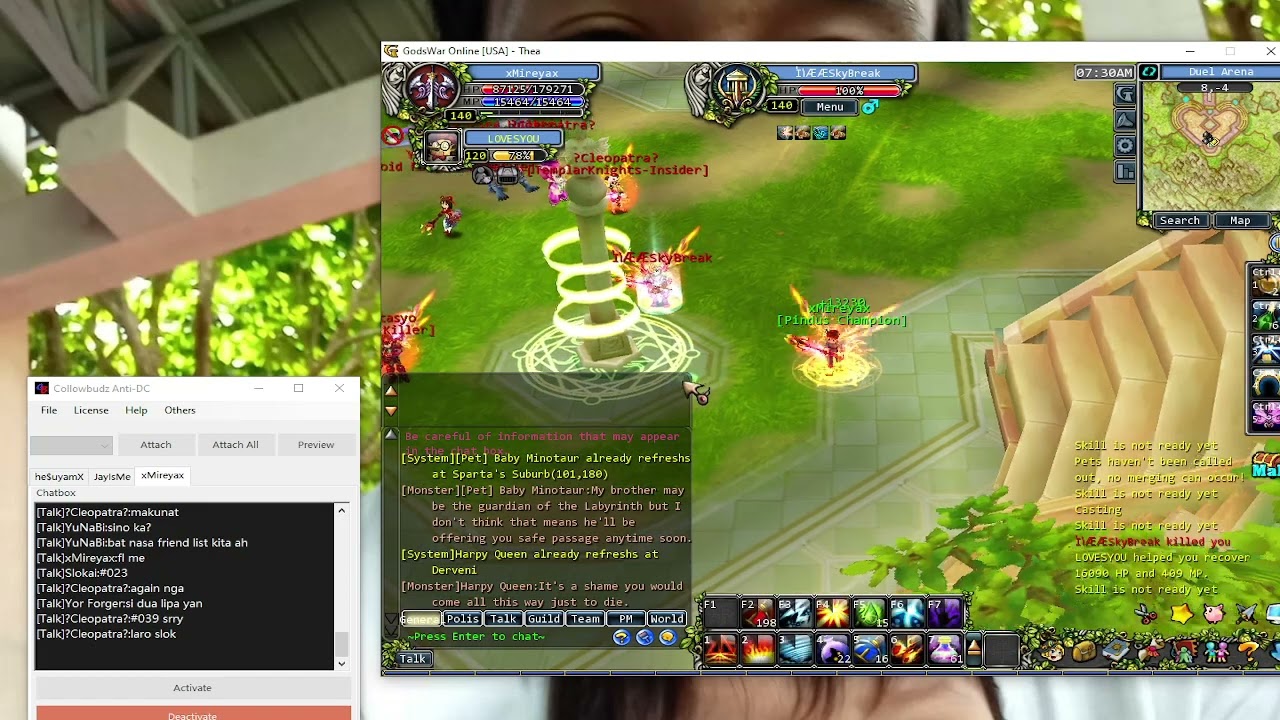 GODSWAR ONLINE - USA- THEA  700k DMAGE FL 130k reflect