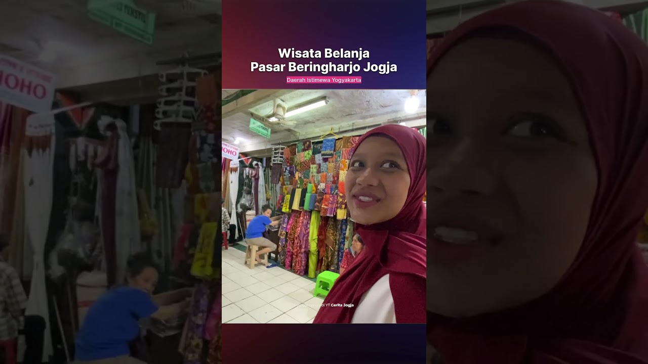 Wisata Belanja Murah Di Pasar Beringharjo Jogja #wisata #jogja #shorts