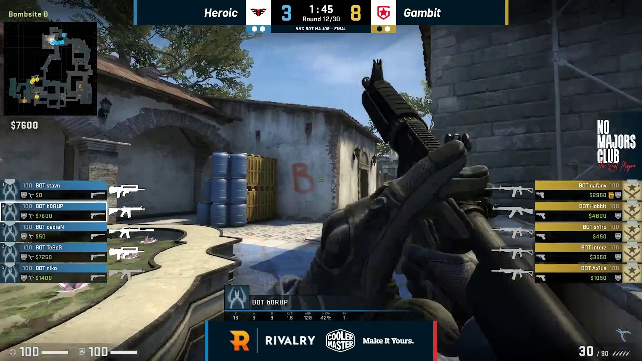 The Bot Major CSGO Finals Heroic vs. Gambit [Second Match]