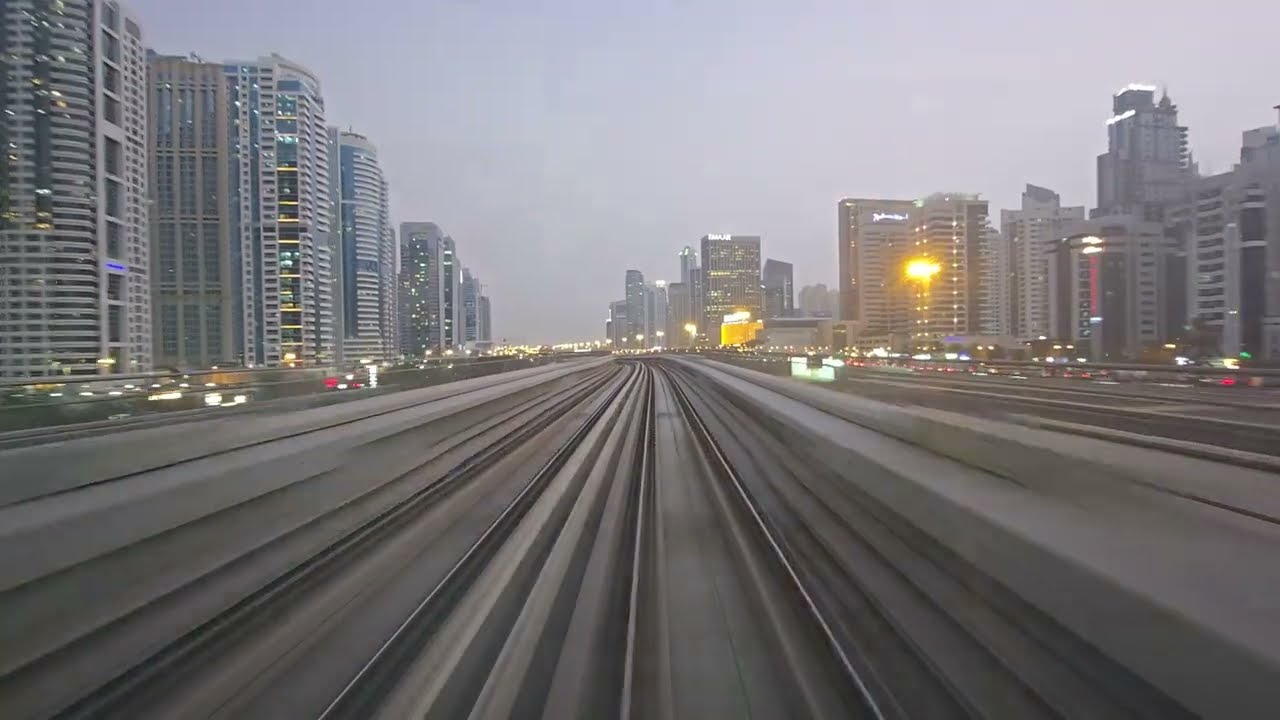 2026.05.20 [Hyperlapse] Dubai Metro Red Line: [R36] SOBHA REALTY ~ [R38] National Paints