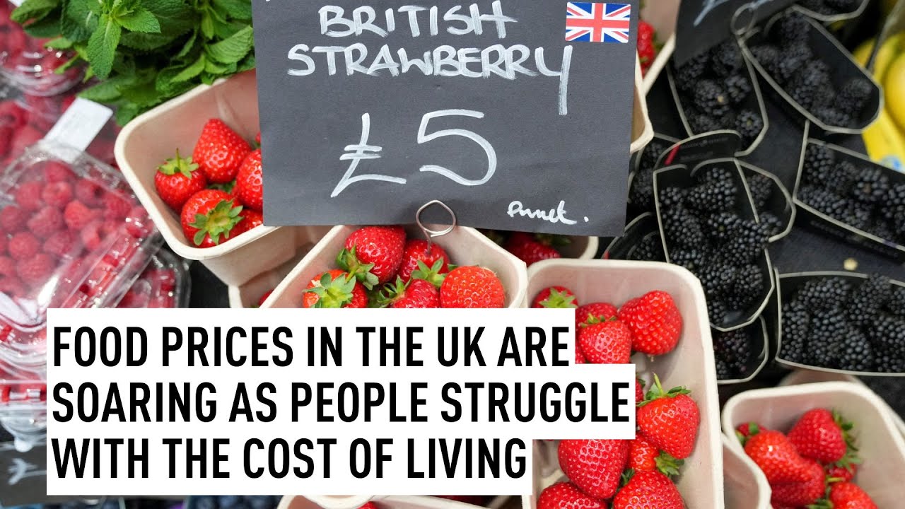 Food prices in the UK are soaring as people struggling with the cost of living