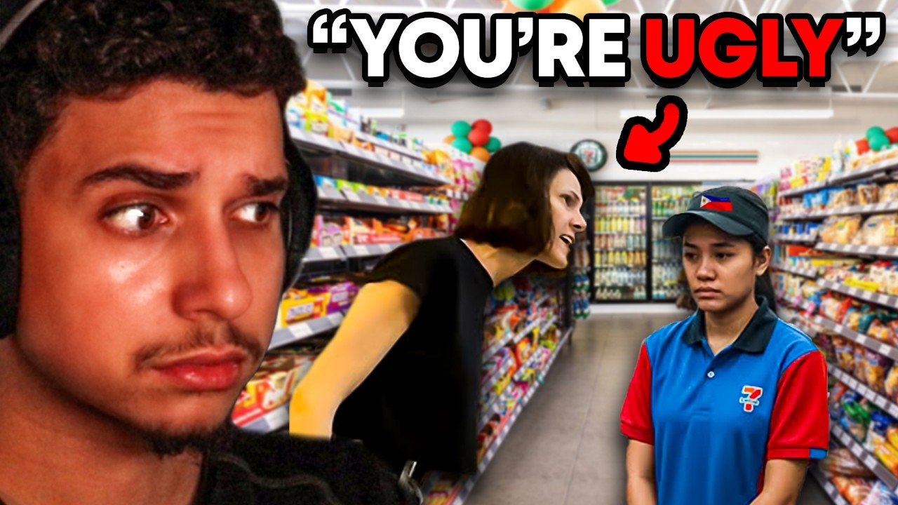Филиппинский турист-расист в магазине 7-Eleven