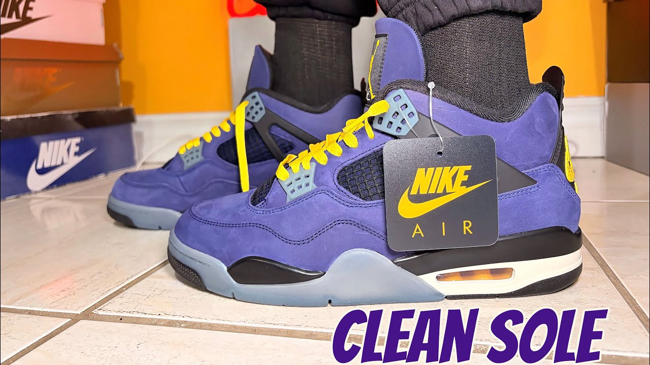 Jordan 4 Retro Lakershow Purple imperial 