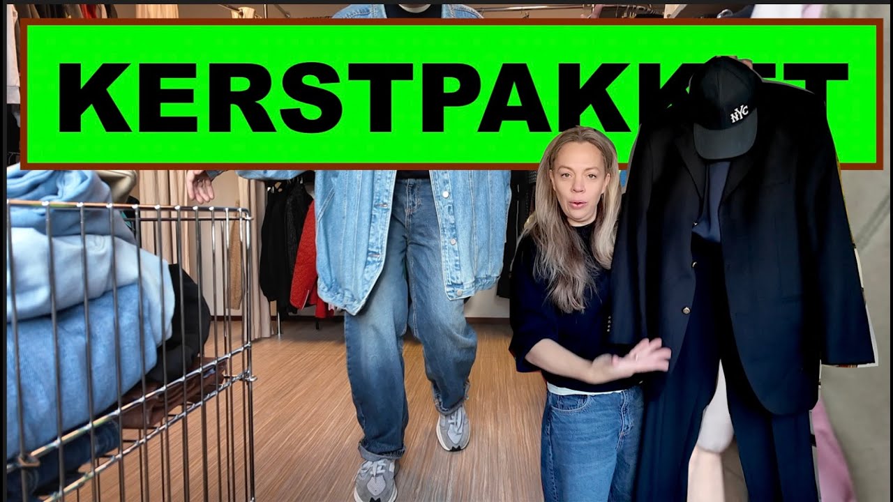 KRINGLOPEN voor KERSTPAKKETTEN. Vindt ze haar OUTFIT MOOI?