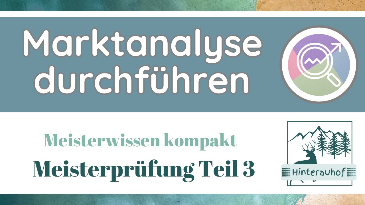 Meisterprüfung Teil 3 - Marktanalyse durchführen |Marktstrategie - Meisterwissen kompakt