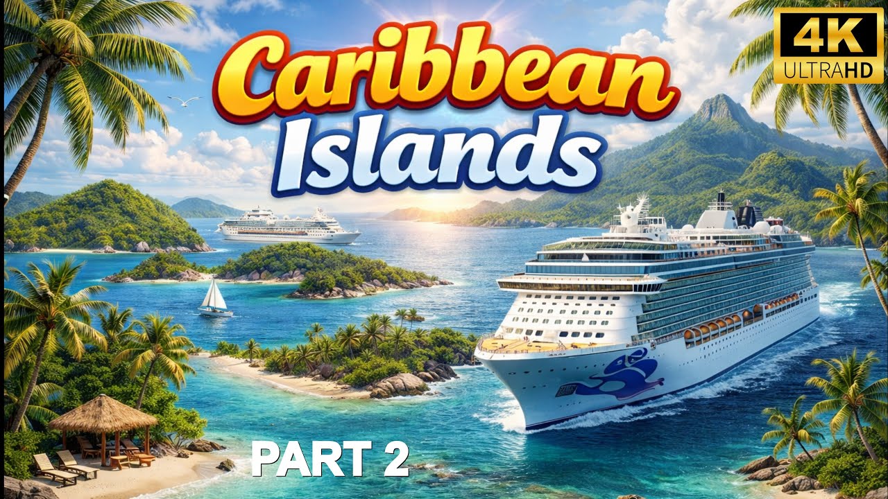 Karibik Kreuzfahrt 2 🌴 | Ausflüge | Trauminseln | 4K with Music | #cruise