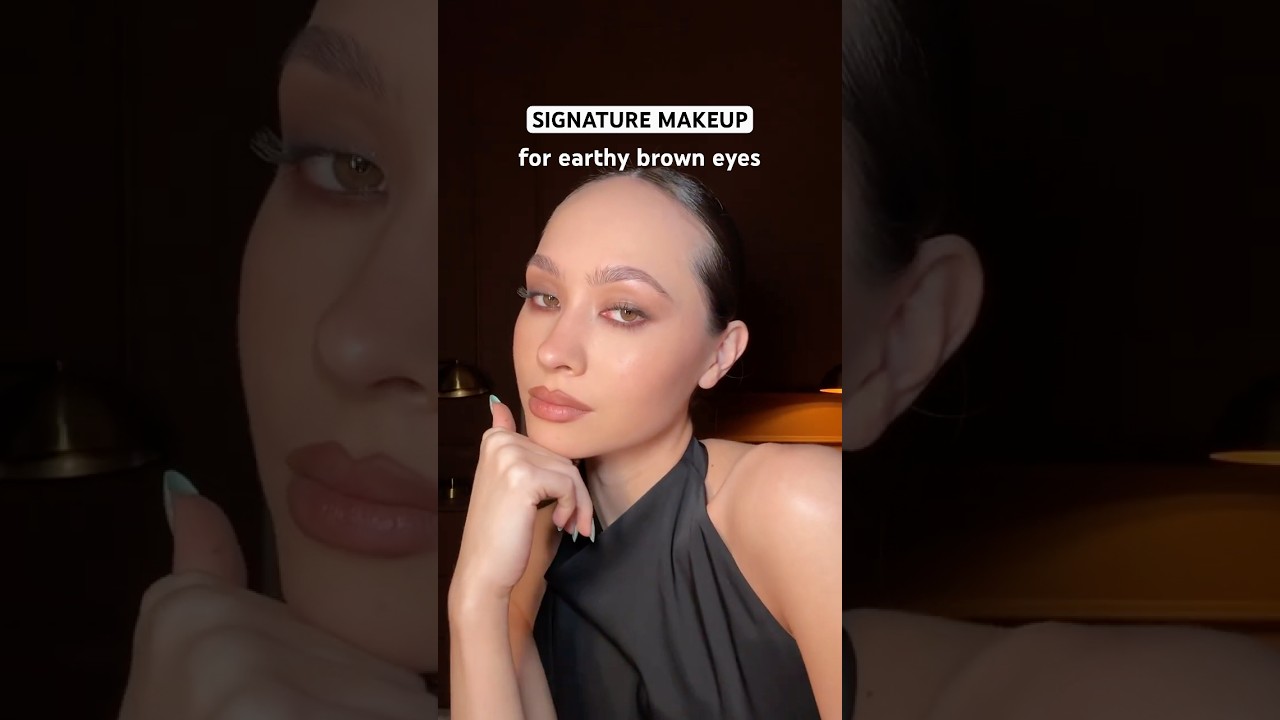 makeup tutorial for brown eyes - sophisticated and simple. Inspired by safia chabba