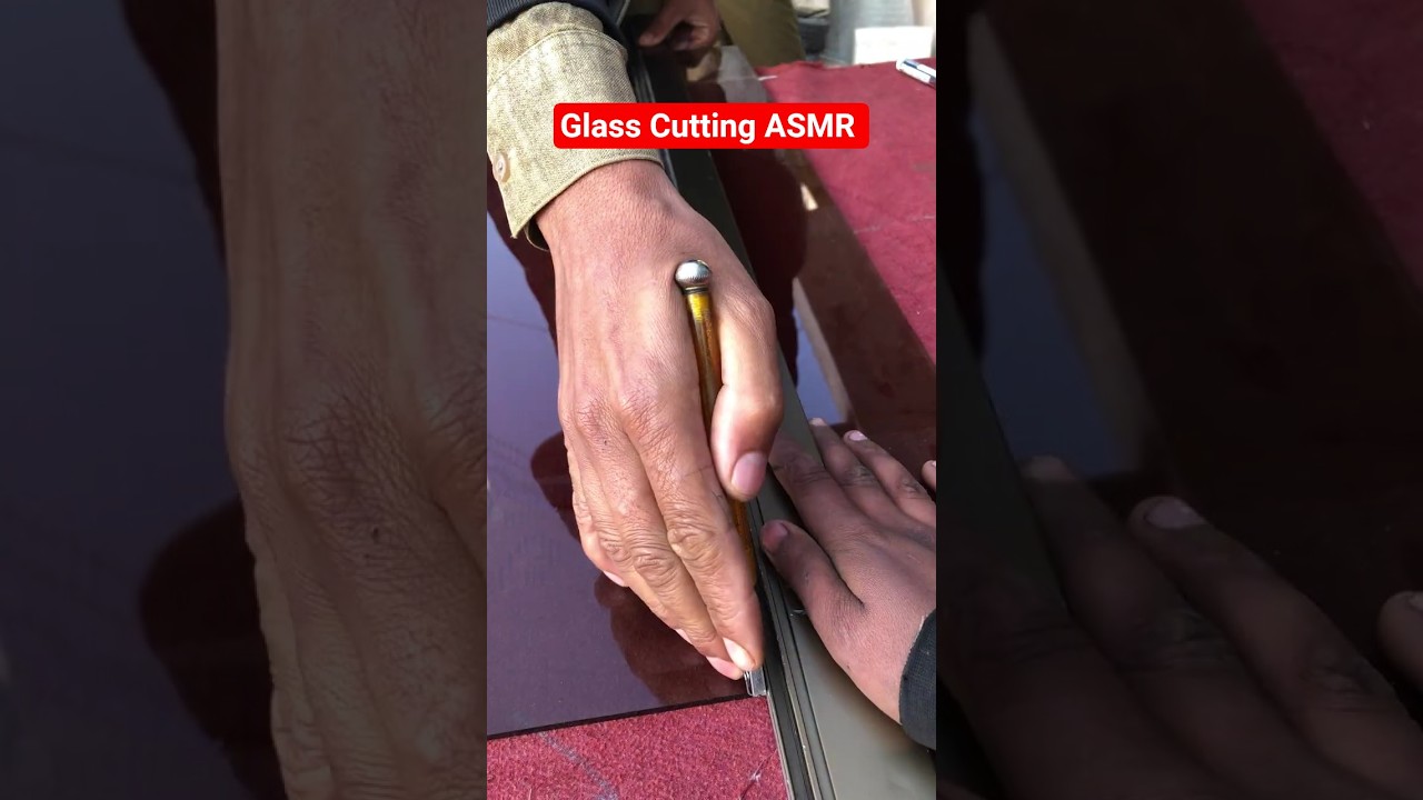 Oddly Satisfying Glass Cutting ASMR 