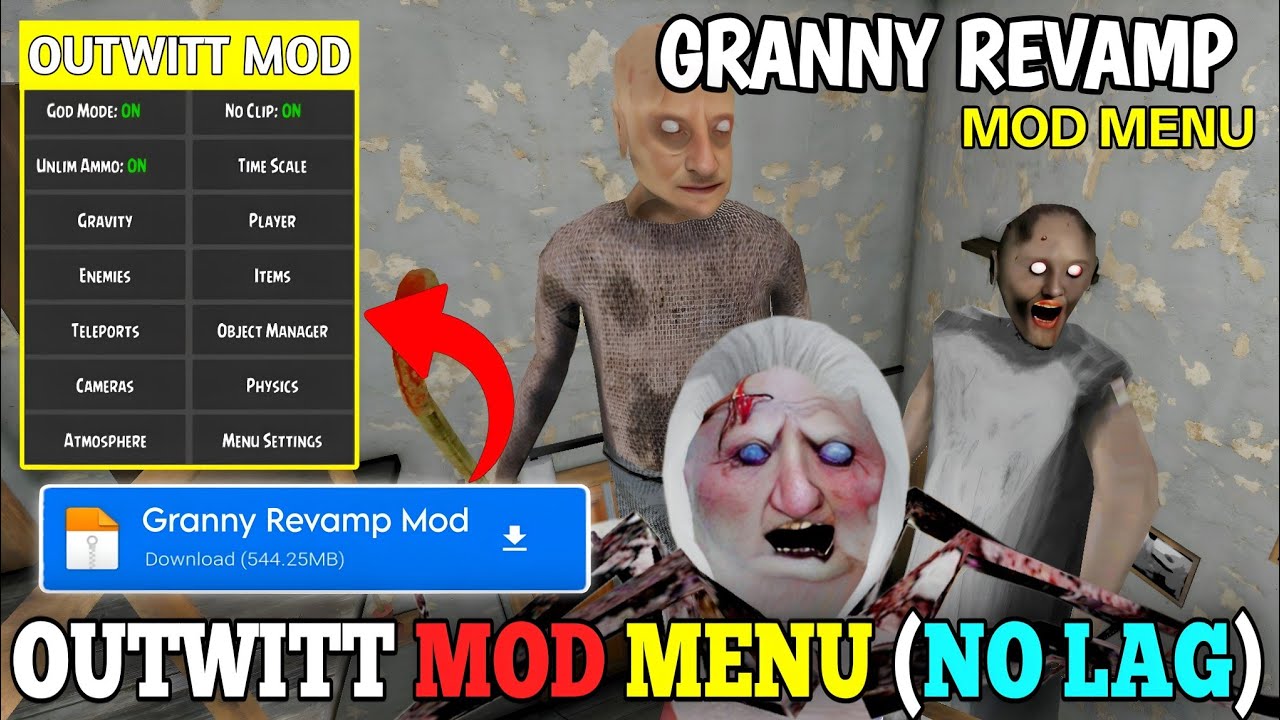 How to Download GRANNY 1.8 REVAMP MOD MENU || Granny v1.8 mediafıre download link