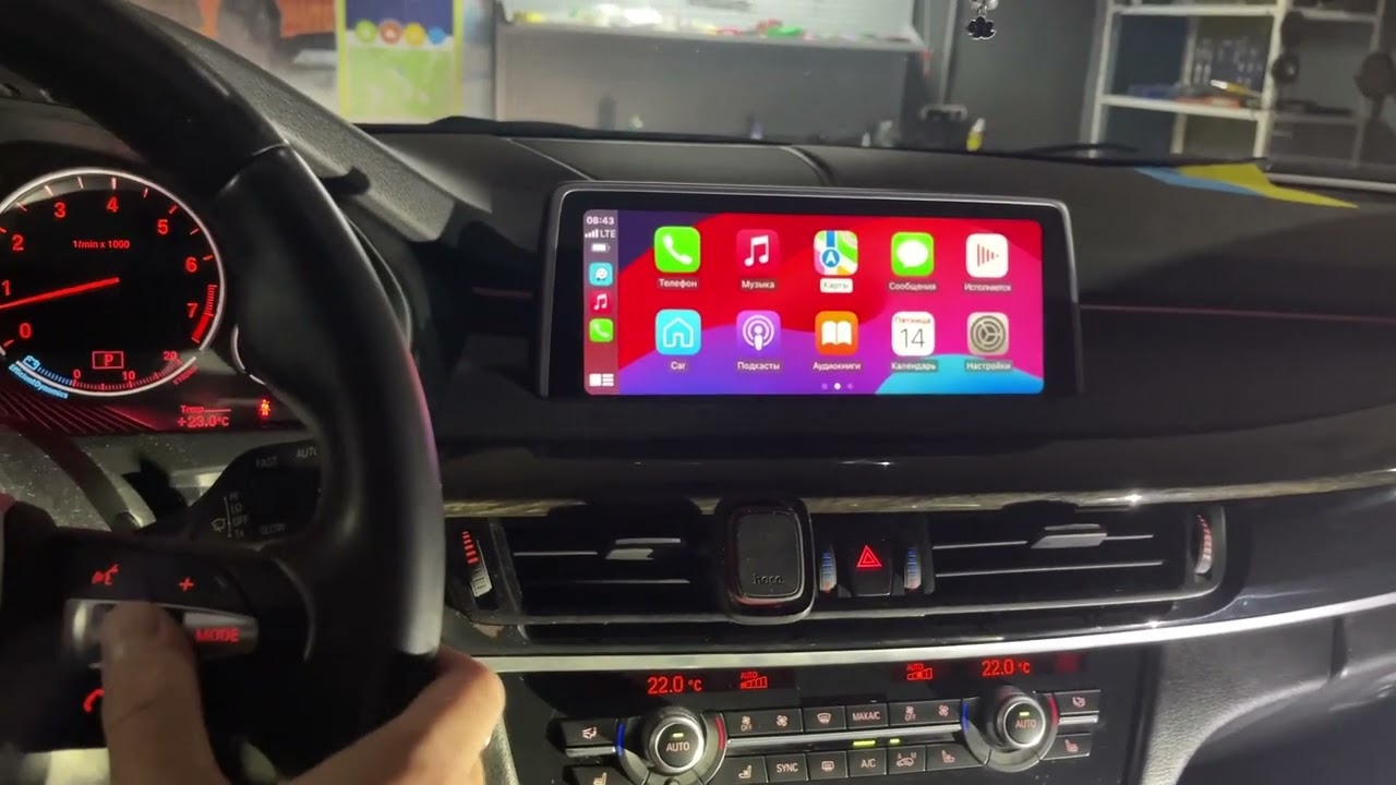 BMW X5 F15 2015 Установка интерфейса Apple Carplay, Android Auto на штатную магнитолу