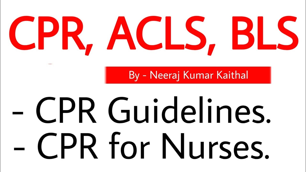 cpr I cpr for nurses I BLS I cpr guidelines