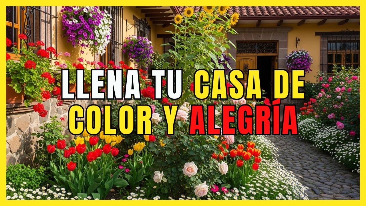 7 Flores perfectas para un Jardín lleno de VIDA y COLOR