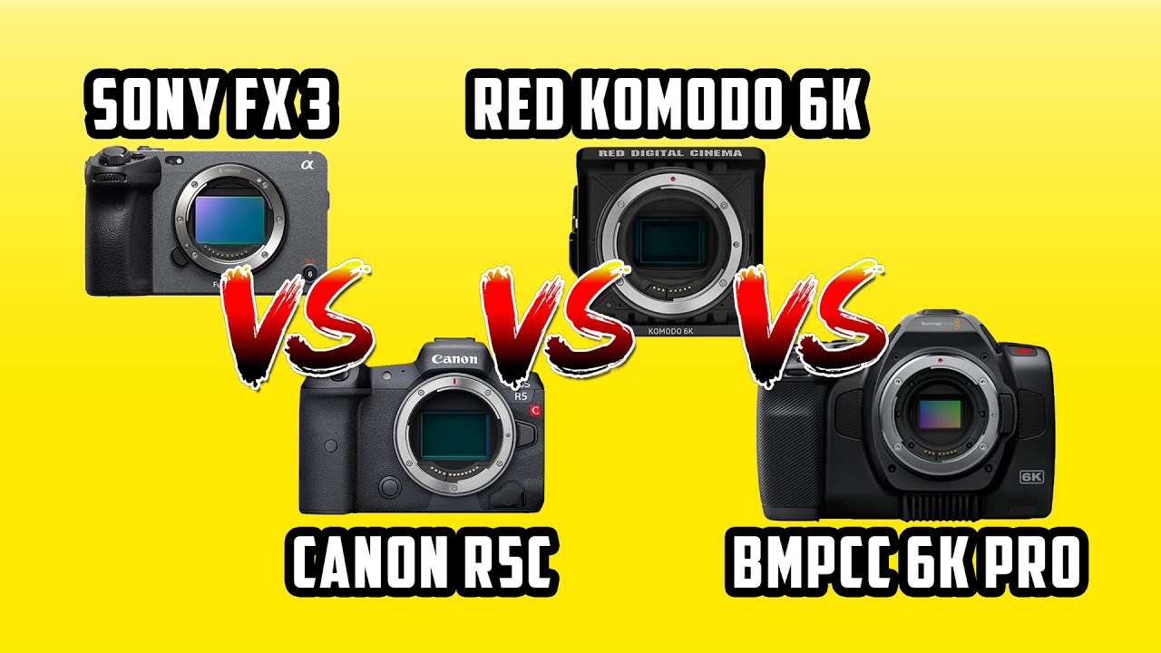 Camera comparison/Порівняння камер + SAMPLES - SONY FX3 VS CANON R5C VS RED KOMODO6K VS BMPCC6K Pro