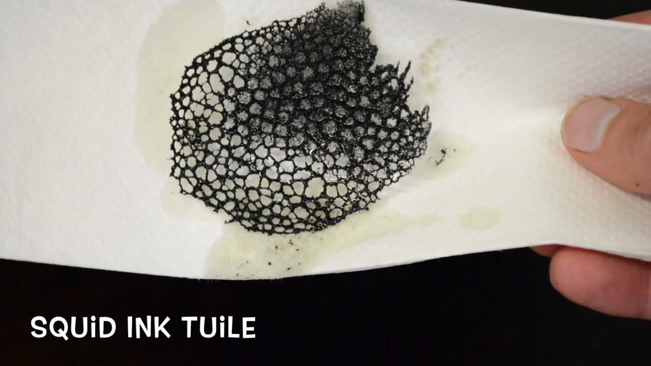 How to make Squid ink tuile