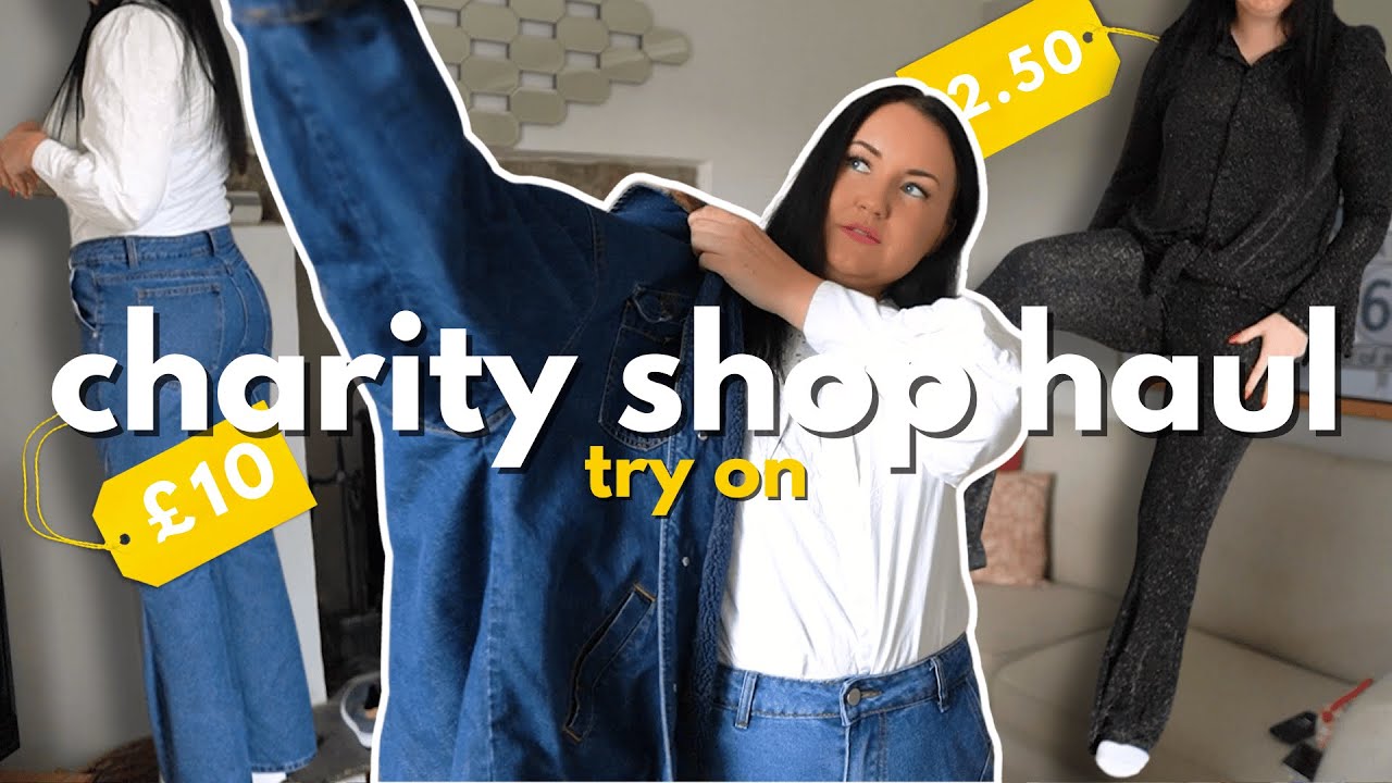 charity shop haul | clothing try on